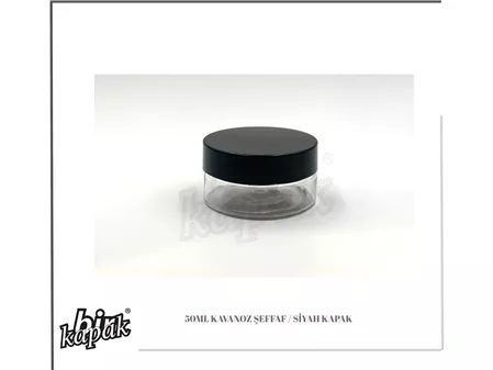 عبوة زجاجية شفافة سعة 50 مل