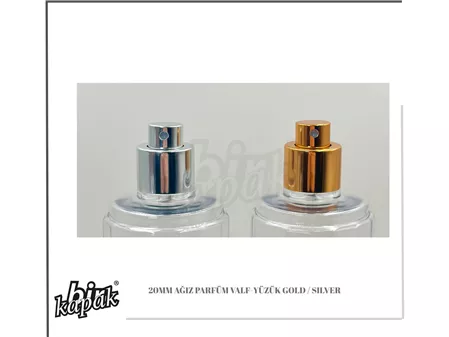 20MM MOUTHPIECE PERFUME VALVE RING GOLD / SILVER