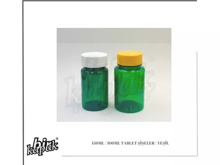 150ML / 100ML TABLET ŞİŞE - YEŞİL