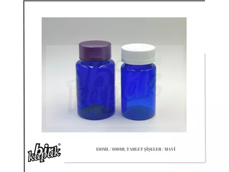 150ML / 100ML TABLET ŞİŞE - MAVİ