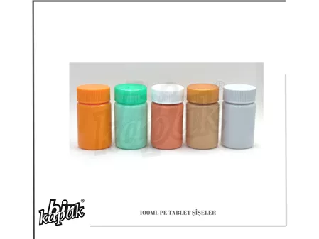 100ML PE TABLET ŞİŞELER