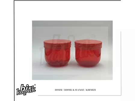 300ML KAVANOZ / KIRMIZI