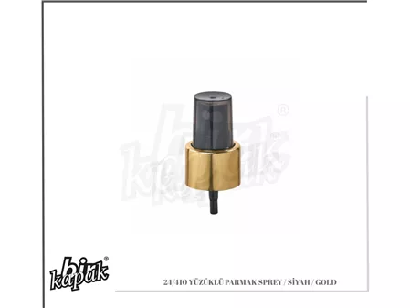 24/410 Finger Spray / Black-Gold Ringed