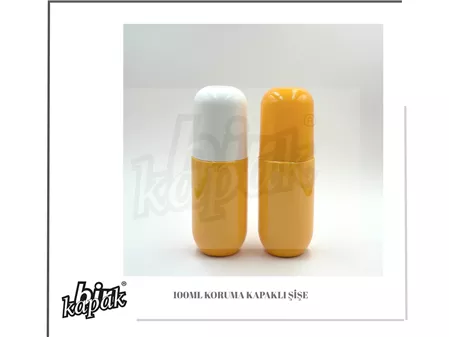 100ML KORUMA KAPAKLI ŞİŞE