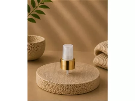 24/410 CLEAR FINGER SPRAY WITH GOLD COLLAR